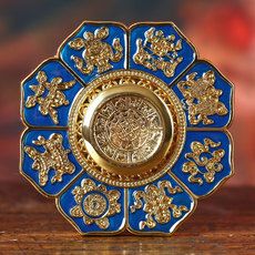 Молитвенный барабан 藏族用品十二生肖九宫八卦八吉祥指尖陀螺转经新创意包邮