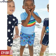 Áo tắm chống nắng cho trẻ em NEXT 2019 mùa hè bé trai bé màu xanh cầu vồng quần áo chống nắng bãi biển (tháng 7-7 tuổi) - Đồ bơi trẻ em