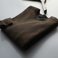 Базовый эластичный хлопковый трикотажный шарф для отдыха, свитер, простой и элегантный дизайн, круглый воротник
