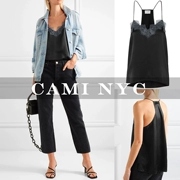 Mẫu áo xuân hè 2019 CAMI NYC hoang dã V-cổ lụa ren yếm trong áo blouse nữ - Áo ba lỗ