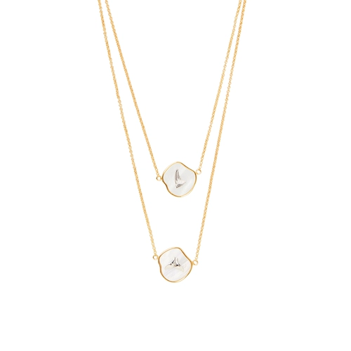Heyjewel Na Mo White Marine Series Double -Layer Shell Fishath