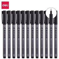 Deli S566 Black 0.5 Art Hook Wheel Pen Pen Comic Craccium кандидат