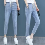 Quần lửng nữ mỏng và chín điểm hè 2019 xuân hè mới Harlan chín điểm mỏng quần âu quần jeans - Quần jean