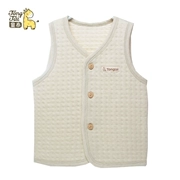 Áo thun nam và nữ bé xuân xuân thu đông ba lớp áo ấm cho bé cotton vest vest dày vest vest - Áo ghi lê