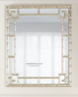 Трехмерное украшение для ванной комнаты, квадратное классическое современное зеркало
