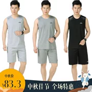 Mùa hè 55 diện một bộ vest vest ngắn cho người trung niên quần áo nam phù hợp với độ tuổi từ 42-39-40-45 đến 50 tuổi y - Bộ đồ