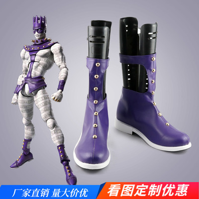 taobao agent Jojo's wonderful adventure white snake COS shoe anime cosplay boots support customization