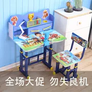 Bàn học trẻ em bàn học sinh tiểu học viết bàn và ghế đặt tủ sách kết hợp đơn giản bàn nhà trai gái - Phòng trẻ em / Bàn ghế