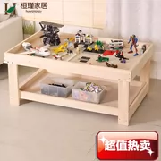 Câu đố bàn gỗ bàn cát trẻ em đồ chơi bàn trò chơi không gian bàn chơi cát bàn học bàn xây dựng bảng đa chức năng - Đồ chơi giáo dục sớm / robot