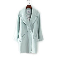 Летняя серия осень и зимние счетчики отозваны шкаф для женского порошка зеленый стиль свежего японского открытого пальто с открытой пряжкой 62045