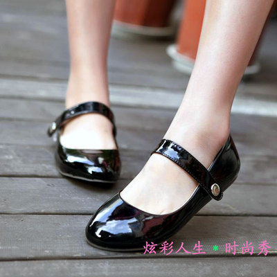 taobao agent Cosplay maid shoes simple stumbling flat heel single shoes doll shoes big size shoes small size shoes student shoes performance shoes