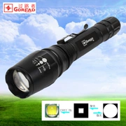 Y6 đèn pin zoom bóng đèn T6 18650 sạc đèn pin đèn pin chiếu sáng ngoài trời cố tự vệ