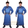 Mông cổ quần áo nam Mông Cổ gown thiểu số Mông Cổ trang phục da con hoăng của nam giới áo choàng màu xanh quần áo thể thao nam