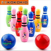 Trẻ em của thể thao bóng thể thao phim hoạt hình bằng gỗ toddler bowling lớn rắn gỗ đồ chơi giáo dục bowling 	bộ bowling mini	