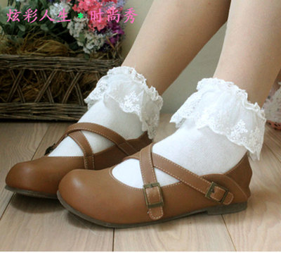 taobao agent Cotton fresh lace socks, lace dress, Lolita style, cosplay