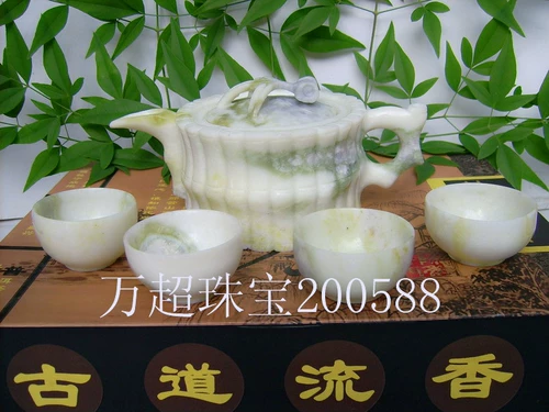 Lantian Yuzhu Tea Peapot. Элегантный, чистый и смиренный символ. Wanchao Jewelry 200588!