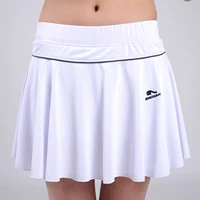Váy tennis trắng váy cầu lông váy quần nữ váy chống đi nhẹ thể thao váy váy váy thể dục - Trang phục thể thao ao the thao nu xuat khau