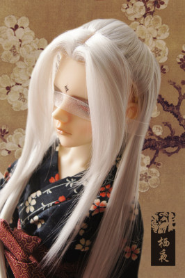 taobao agent [Qiye Building] BJD wig costume ancient style Beauty tip division of young heroes-silver gray-1/3 uncle/big girl