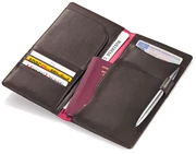 Đức Troika đa chức năng du lịch gói hộ chiếu tài liệu túi lưu trữ vé hộ chiếu giữ vé clip wallet bộ thẻ