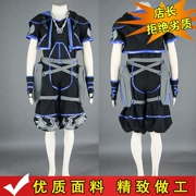 Vương quốc của trái tim anime Quần áo COS tùy chỉnh Sola trò chơi đen COSPLAY quần áo nam tại chỗ đầy đủ - Cosplay