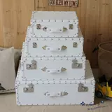 Ретро портативный стенд, белый реквизит для фотографии, черный чемодан для путешествий, простой и элегантный дизайн