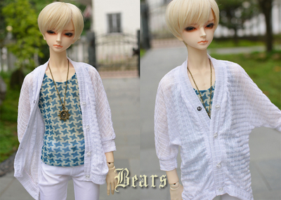 taobao agent ◆ Bears ◆ BJD baby clothing A061 Special white bat bangs new material 1/4 & 1/3 & uncle