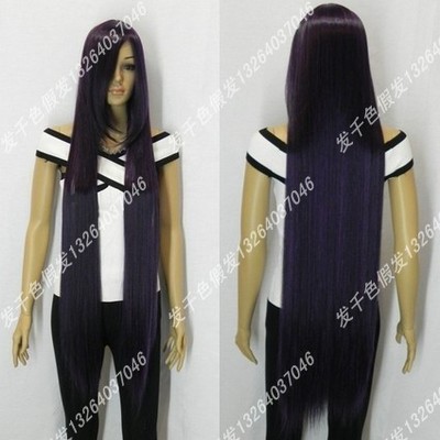 taobao agent Demon Fox X servant SS White Ghost Academy 凛 凛 cosplay wigs of purple black wig girl grows straight hair