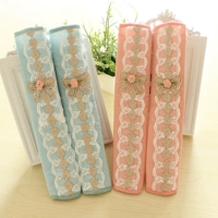 Сельские корейские ткани кружевные воротные перчатки с двойной ручкой для холодильника декоративное шкаф Дверь Дверь Пыль
