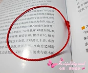 Năm sinh 1 mm may mắn dây đỏ vòng chân nữ nam thời trang Hàn Quốc Vòng đeo tay dây đỏ