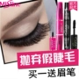 Thái chân thực Mistine 4D mascara dày hai đầu cong dài không nở đỏ Bao bì mới - Kem Mascara / Revitalash mascara hàn quốc