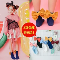 Mùa thu và mùa đông trẻ em vớ cotton bé gái 1-3-5-7-9 tuổi với đôi tất công chúa cuộn tròn - Vớ tất lười bé gái