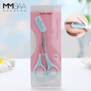 Mary Ann Hàn Quốc Kéo lông mày với lông mày Comb Comb nhỏ Trang điểm Scissor Lông mày Dao Lông mày Artifact Lông mày - Các công cụ làm đẹp khác