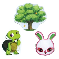 Rùa và thỏ đua Mũ bảo hiểm động vật mới Trẻ em Giai đoạn biểu diễn Đạo cụ Trò chơi Mặt nạ Dạy học - Sản phẩm Đảng / Magic / Hiệu suất 	đồ hóa trang trẻ em	
