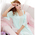 Phụ nữ mùa hè sling 200 kg lụa lỏng chất béo MM XL băng lụa mùa hè nightdress đồ ngủ set 5XL Đêm đầm