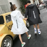 2018 mùa hè ngoài trời giải trí dài áo gió Hàn Quốc nam giới và phụ nữ áo khoác quần áo chống nắng những người yêu thích áo khoác mỏng người đàn ông
