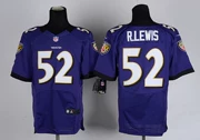 Áo bóng đá NFL Baltimore Ravens Baltimore Raven 52 # R.LEWIS Elite Edition