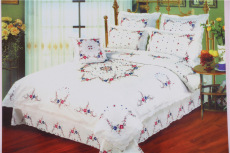 Готовая вышивка крестом 新年 婚礼 十字绣玫瑰花la009被袋白色