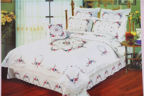 Новый год свадебный перекрестный вышитый роза LA009 был белым от сумков