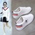 Nhỏ màu trắng giày nữ 2018 mùa xuân mới hoang dã Hàn Quốc chụp đường phố giày vải sinh viên dày dưới tăng giày thể thao giày trắng Plimsolls