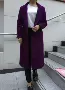 Yi Runer 2015 thu đông 2014 Phụ nữ Hàn Quốc phiên bản mới của Hàn Quốc phù hợp với cổ áo len dài áo khoác len - Trung bình và dài Coat áo khoác dài nữ