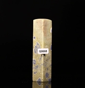 Q0668 Qingtian hoa màu xanh móng tay 24 * 24 * 115 MÉT vật liệu đá vật liệu đá vàng khắc