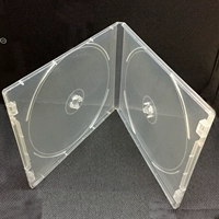 Прозрачная световая поверхность PP Soft Plastic Box DVD -коробка CD нелегко разбить два диска CD -дисков