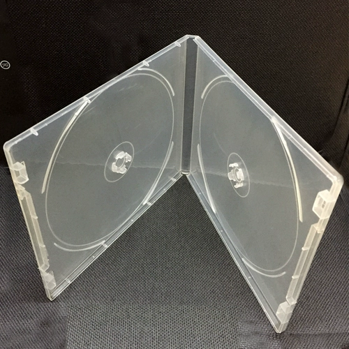 Прозрачная световая поверхность PP Soft Plastic Box DVD -коробка CD нелегко разбить два диска CD -дисков