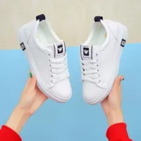Sunshine Lisa 2018 mùa xuân mô hình tăng vành đai với thời trang giản dị thấp để giúp các xu hướng thoải mái nhỏ màu trắng giày giày của phụ nữ 1985 giày dior chính hãng