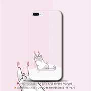Cô gái màu hồng trái tim dễ thương mèo ngộ nghĩnh iphone6s Ốp lưng điện thoại di động Huawei p10 Huawei p10 - Phụ kiện điện thoại di động