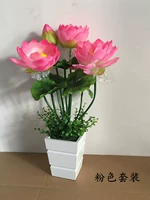 Mô phỏng Hoa sen Hoa Juan Hoa giả Hoa bảy màu Hoa sen Lily Hoa chống thực cho hoa trang trí phòng khách hoa - Hoa nhân tạo / Cây / Trái cây cây hoa anh đào giả