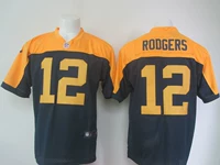 NFL Football Jersey Green Bay đóng gói Green Bay Packers 12 # RODGERS Elite Edition bóng rugby