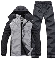 Mùa đông thể thao phù hợp với nam trung niên và tuổi già hai áo khoác windproof cotton phù hợp với cộng với nhung dày mùa thu và mùa đông ông già bông áo áo phao nam lông vũ