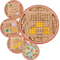 Деревянное универсальное судоку, шахматы, настольная интерактивная экшн-игра, игрушка