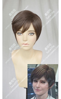 taobao agent Biochemical crisis: Revenge Rebecca Chambers thickened and inclined short hair cosplay wigs